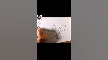 How to draw Genie Lamp #Shorts
