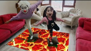 There Is Lava On The Ground What Will Esma And Her Clown Friend Do Now?