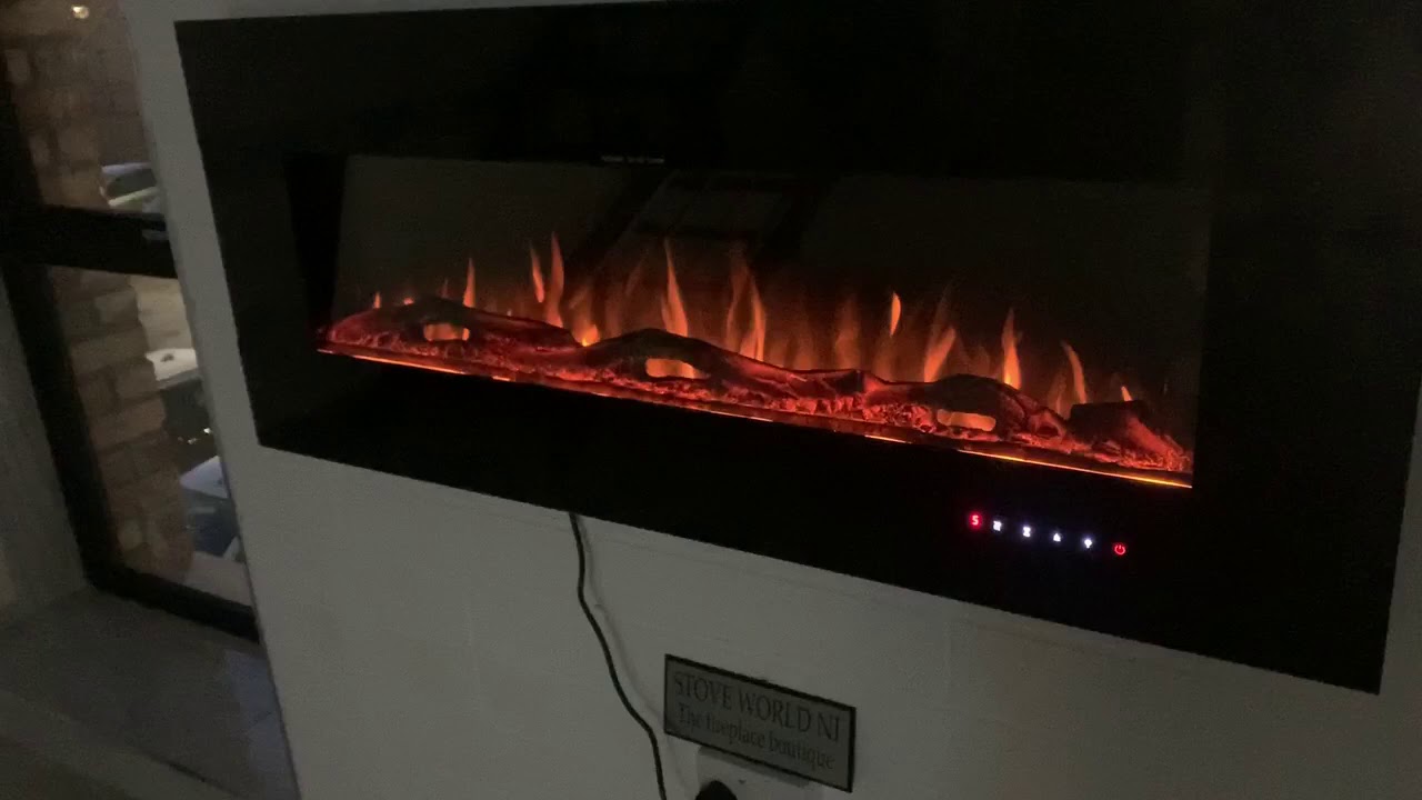 led flame 50 inch wall mounted or build in electric fire Northern Ireland YouTube