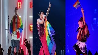 Celebrities With Pride Flags