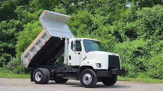 2014 FREIGHTLINER 108SD HEAVY SPEC CUMMINS DUMP TRUCK 53K LOW MI AC - WHITE - BED LOWERING