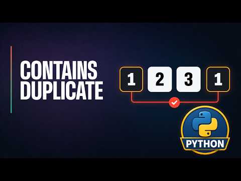 Contains Duplicate in Python: Hash Set Solution | Leetcode 217