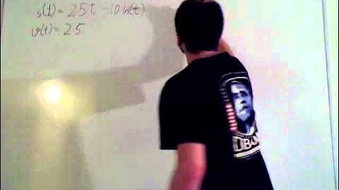 Calculus: Particle Motion Example