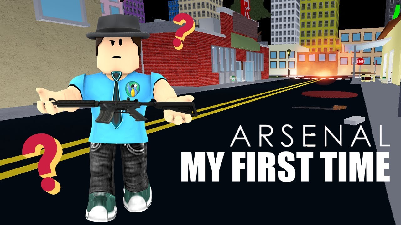 Playing Roblox Arsenal For The First Time I Actually Did Good Youtube - playing roblox for the first time