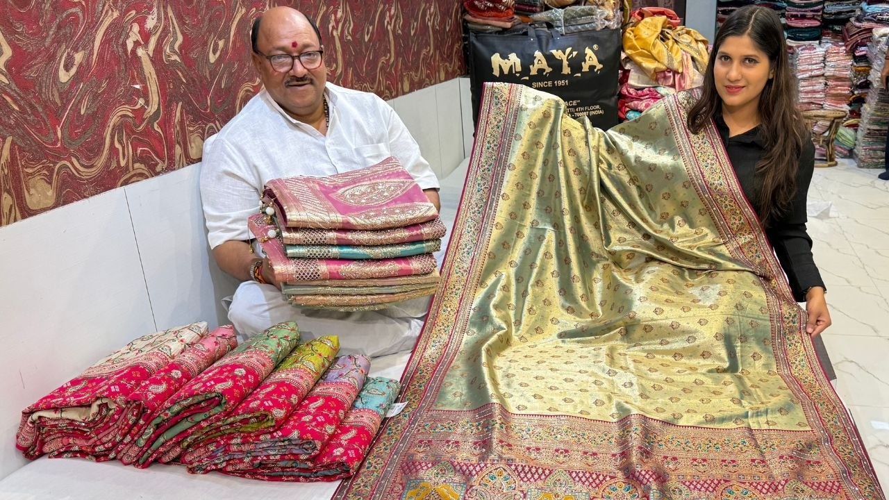 Barabazar Kolkata Silk Saree Collection with price | Maya Sarees | Silk Saree Market