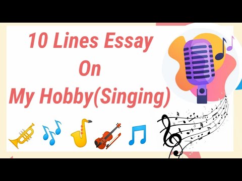 essay on a hobby singing