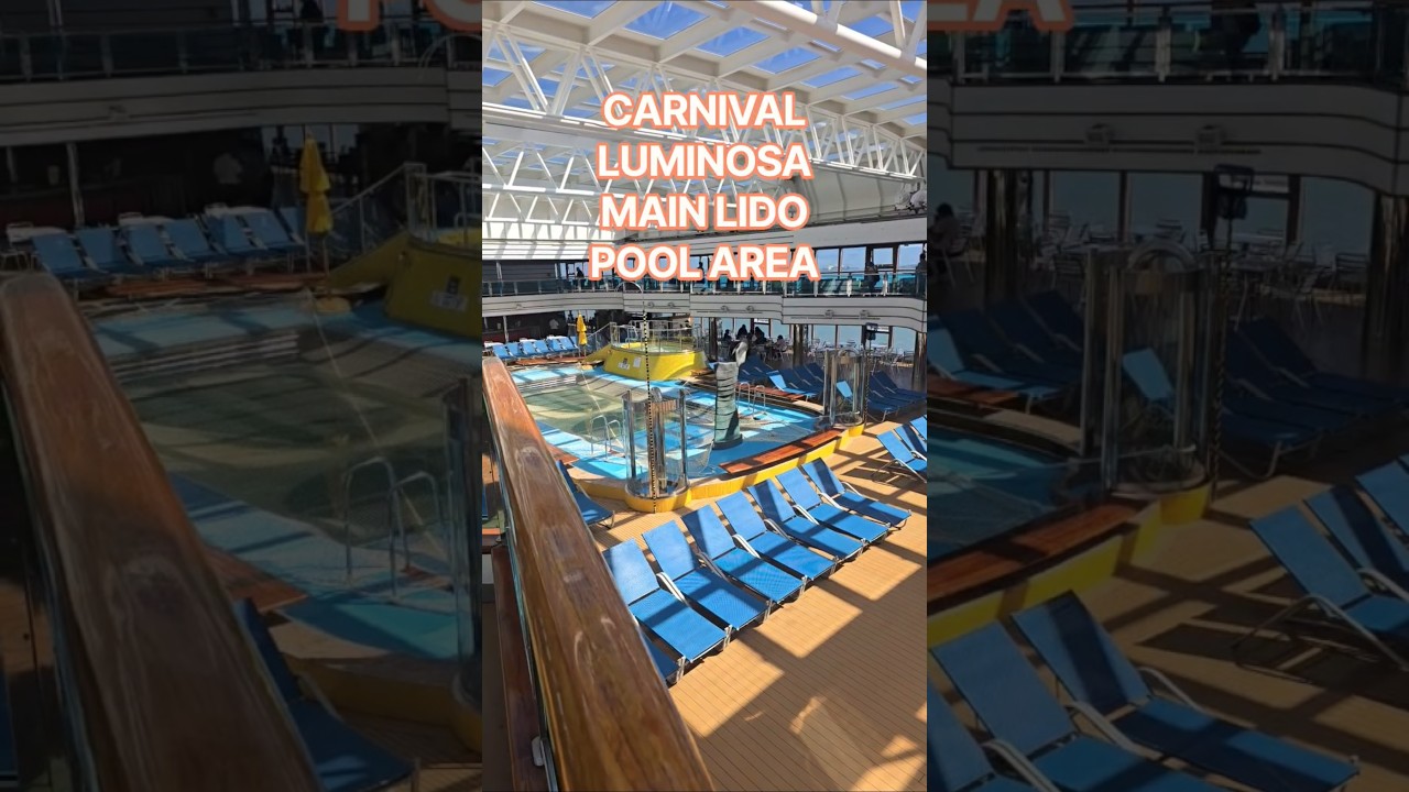 Carnival Luminosa Lido Pool and San Francisco #carnivalluminosa #carnival #cruiselife