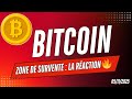 Analyse de la zone de rebond majeure pour Bitcoin : réaction attendue