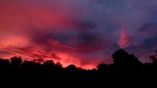 FIRE SUNRISE ON THE FARM