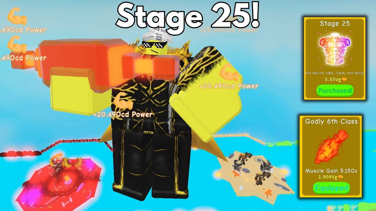 Got Stage 25 - No Limit Lifting Simulator!