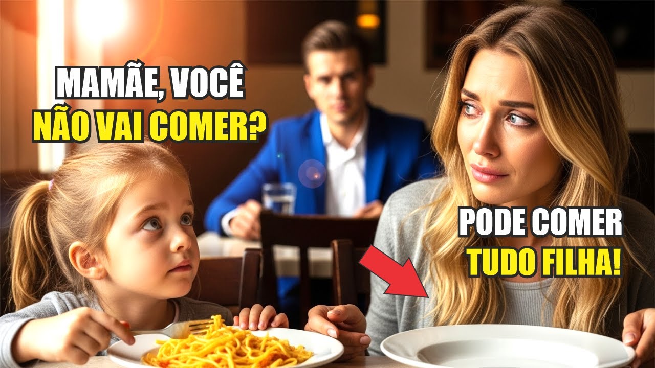 MÃE POBRE PASSA FOME PARA A FILHA COMER, BILIONÁRIO NO RESTAURANTE VÊ TUDO E FAZ O INACREDITÁVEL