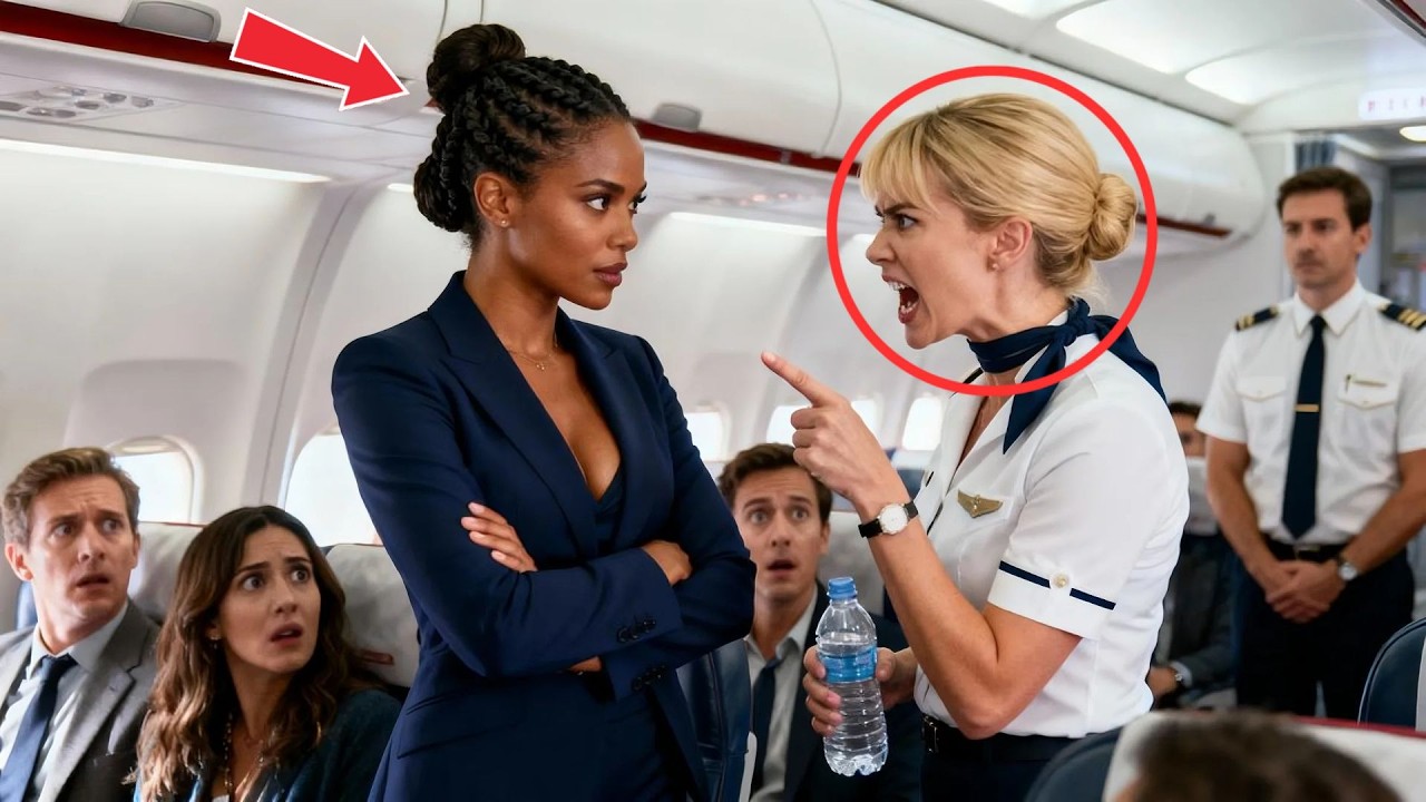 Flight Attendant Refuses to Let Black Girl Sit in First Class— She Unveils Her Shareholder Papers...