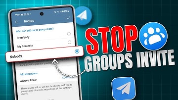 How To Stop People From Adding You To Telegram Groups | Prevent Being Added to Telegram Groups