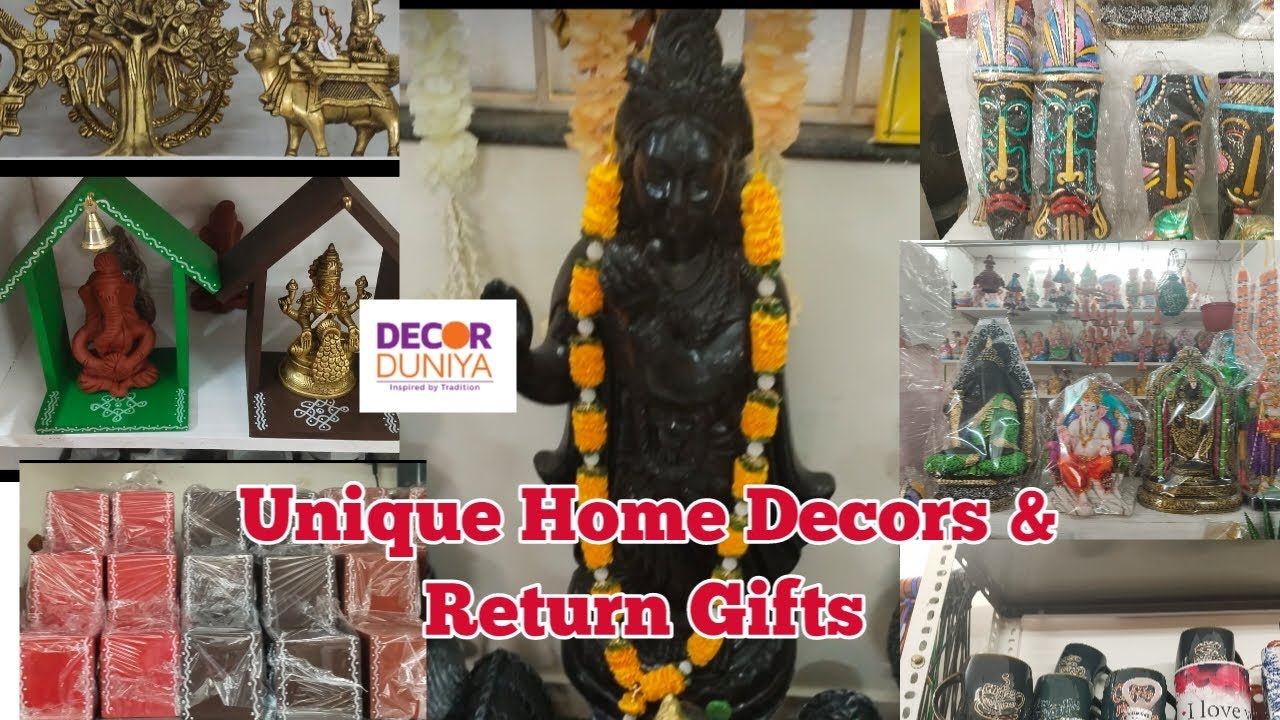 Decor Duniya Shop Tour|| Unique Home & Pooja Decors||Return Gifts || Traditional Cookwares||Ceramics