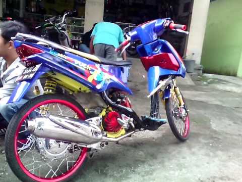  Modifikasi  MIO  STREET RACING BIRU FULL modif custom Jok  