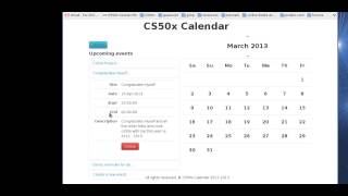 CS50x Calendar