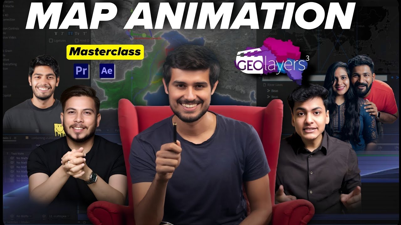 Geolayers 3  Map Animation Masterclass | Dhruv Rathee, Nitish Rajput, Mohak Mangal | Dheeraj Sharma 