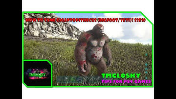 ARK - HOW TO TAME A GIGANTOPITHECUS & USE IT
