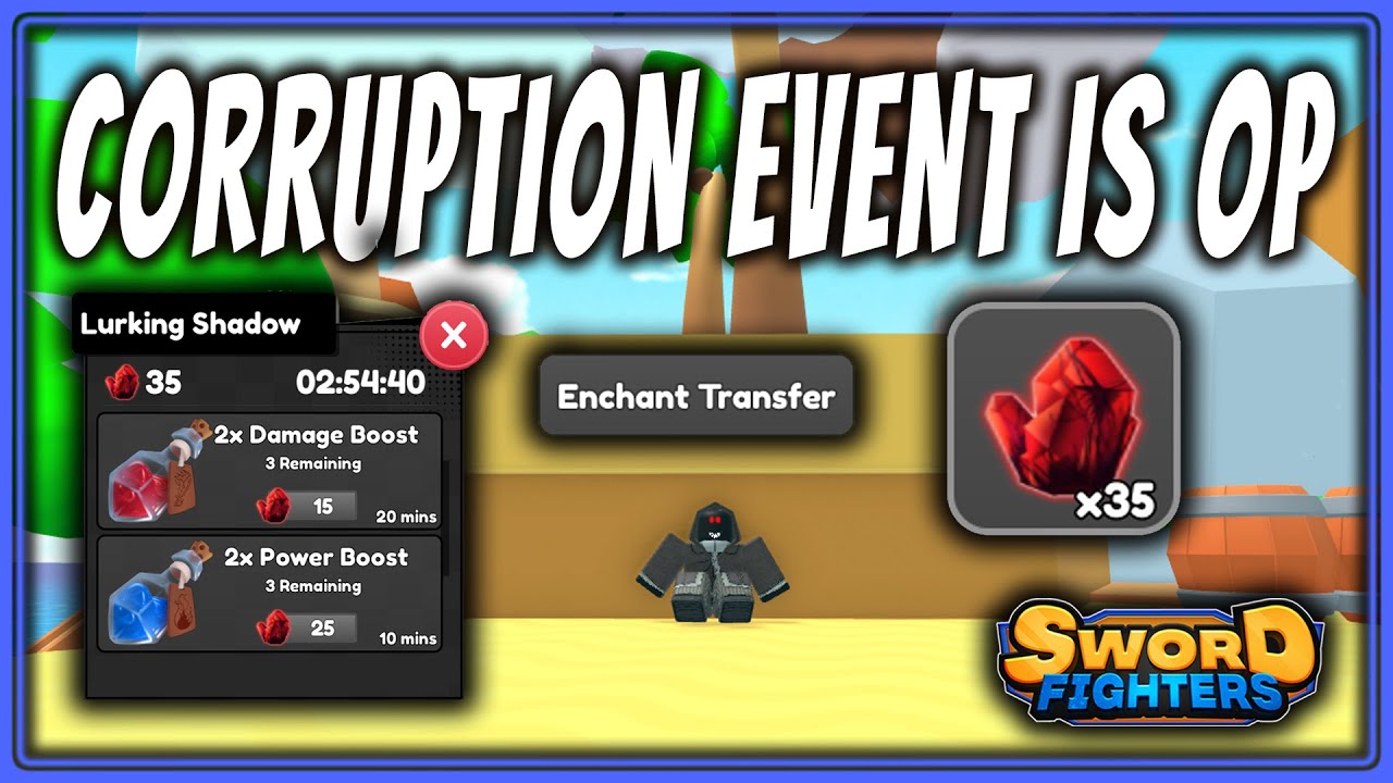 NEW CORRUPTION WORLD EVENT IS A MUST DO! Sword Fighters Simulator Update 6 YouTube