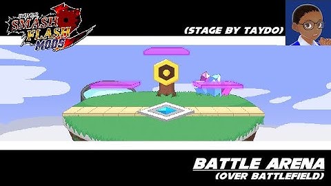SSF2 Mods: Battle Arena (over Battlefield) (Stage by Taydo)