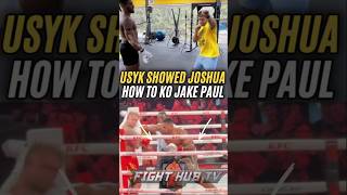 Usyk TAUGHT Joshua how to KO Jake Paul in camp! 😧