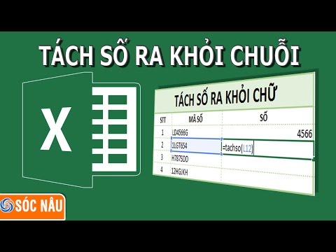 Thủ thuật Excel : Tách số ra khỏi chuỗi