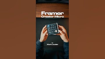The macropad of the future? ✨ Framer Creator Micro by Work Louder #framerpartner #worklouder