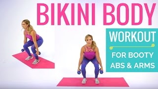 ☼ BIKINI BODY CHALLENGE ☼ Total Body Bootcamp for Booty, Arms + Abs screenshot 2