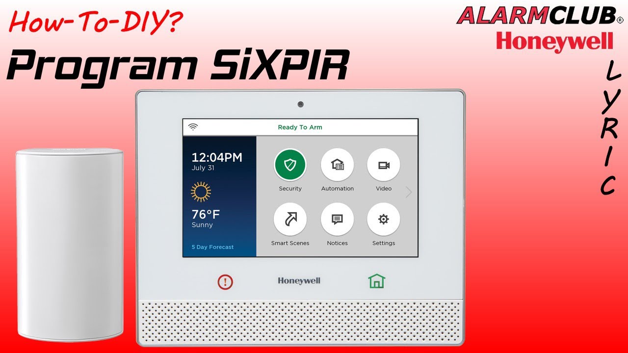 Honeywell SiXPIR - Lyric Programming - YouTube