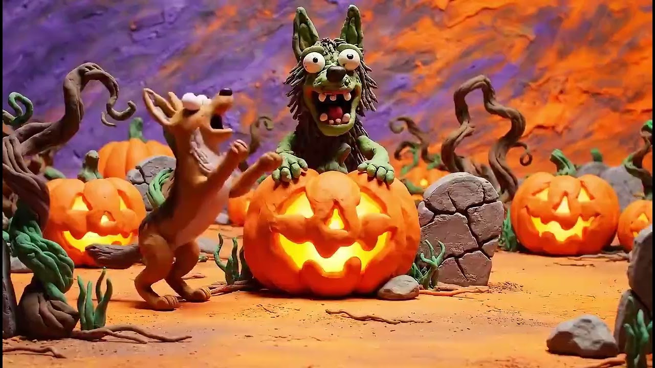 ABC Clay Zombie Animal Song _ Claymation _ ABC Halloween Song For Kids