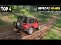 Top 4 Realistic OFFROAD Games For Low End pc 2GB Ram 🔥 [off-road simulator]