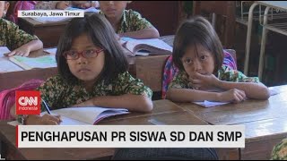 Penghapusan PR Siswa SD dan SMP di Surabaya