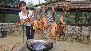 Vegetable oil to fry the duck - How to make delicious duck meat - Distributed free to the poor