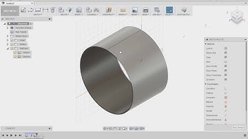 Autodesk 360 Sheet Metal - Flat Pattern on Curved Surfaces