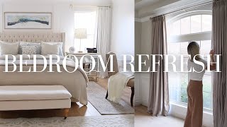 STUNNING BEDROOM TRANSFORMATION | MASTER BEDROOM REFRESH | DECORATE WITH ME