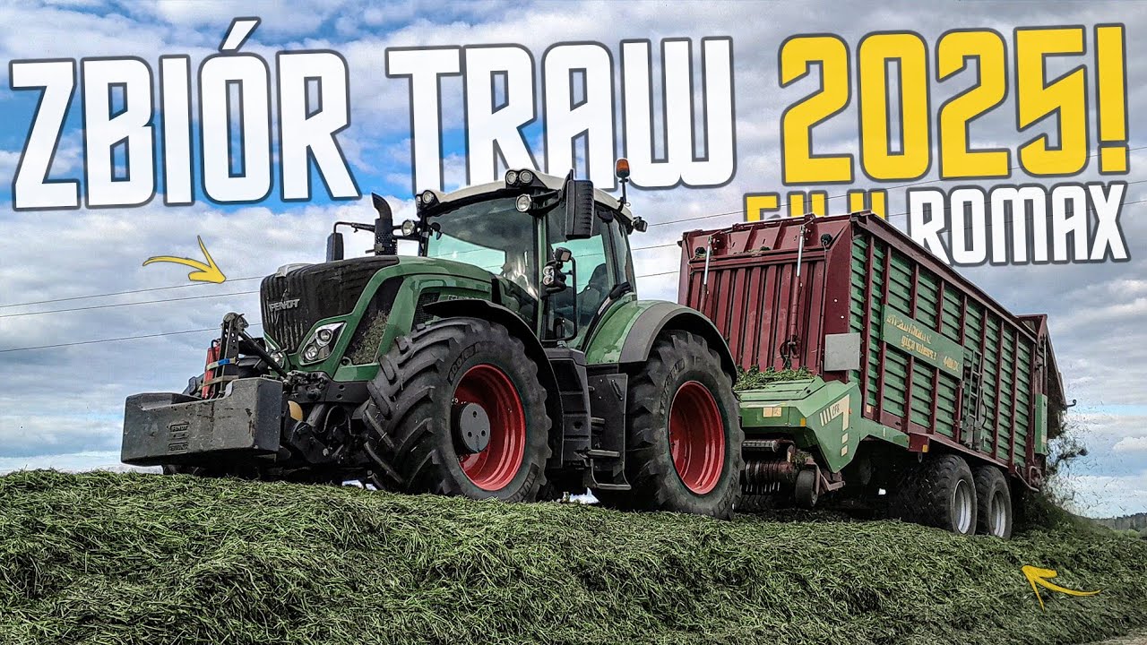 ☆Pierwszy Pokos!?☆Zbiór Traw 2025 Z F.H.U Romax!☆Fendt 930 Vario & Strautmann W Akcji!?☆