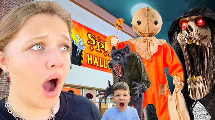 SPIRIT HALLOWEEN SCary Animatronics! We Found a Giant Werewolf and Sam!