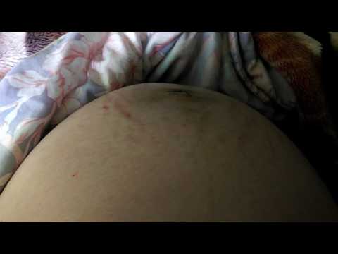 36週波浪舞，女兒的胎動。