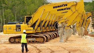 Excavators Going Back To Work On The New Road Construction Site