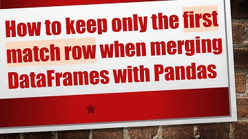 How to keep only the first match row when merging DataFrames with Pandas