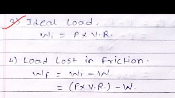 Problem on Load Lost and Effort Lost in Friction - Simple Machines With full Details // Lecture - 03