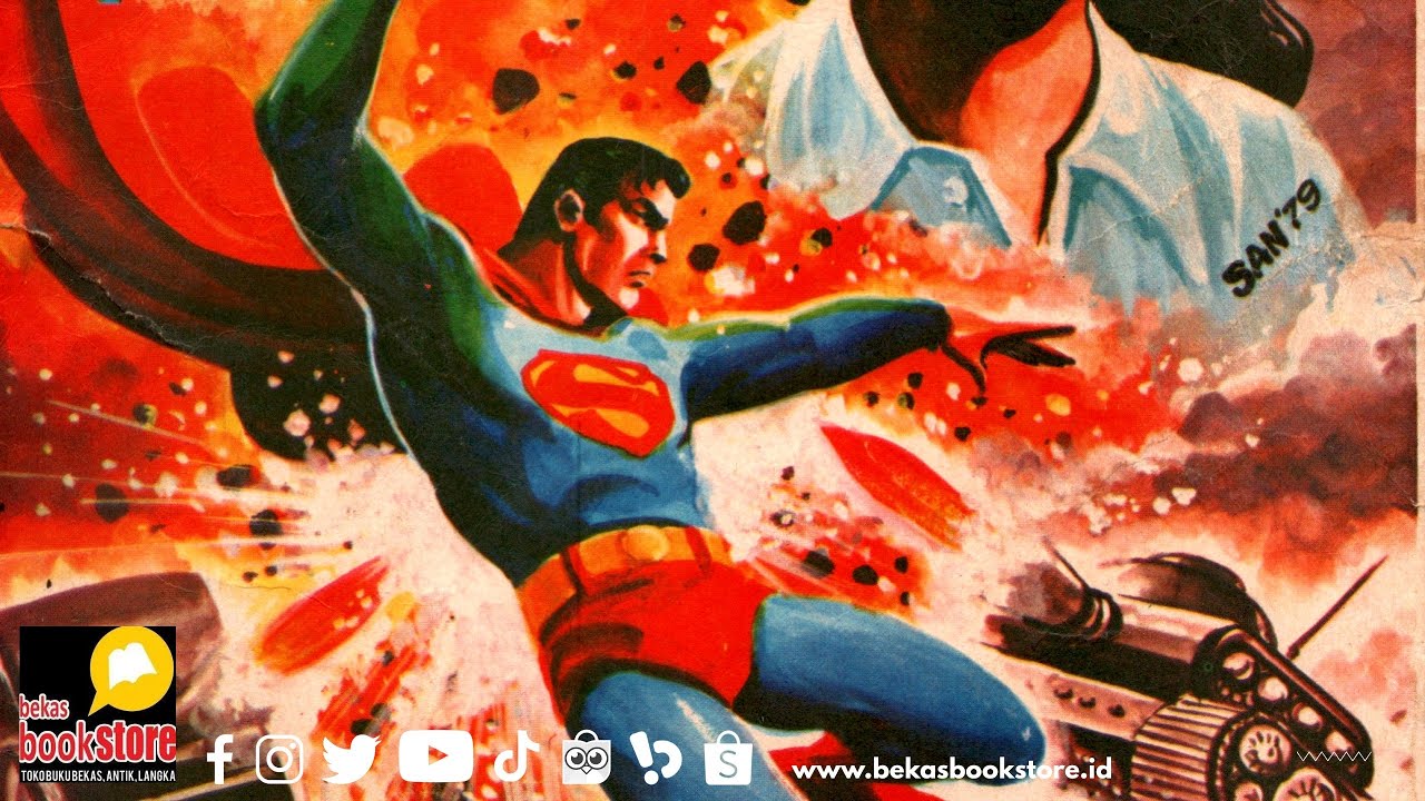 Superman Kryptonite Merah - Komik Superhero Jadul (Reading Old Comics-Indonesian Comics)