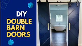 DIY Modern Double Barn Doors