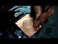 Copper spiral - Repoussé and chasing