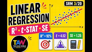 Linear Regression: Standard Error, R² & t-Statistics | SOA SRM Series (3/20)