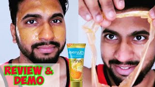 Everyuth Naturals Advanced Golden Glow Peeloff Mask  Review And Demo In Hindi  Classy Indian