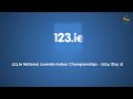 Watch  123ie national juvenile indoor championships  2024 day 2