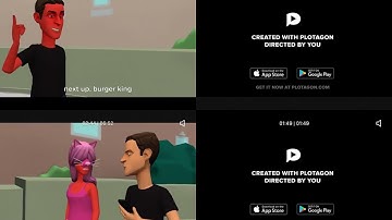 4 plotagon toons movie played at the same time part 6