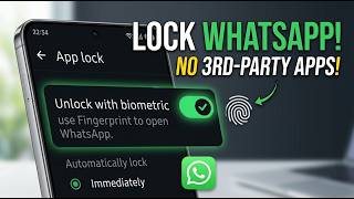 Lock WhatsApp Without Any Third-Party App (Easy Method!) screenshot 1