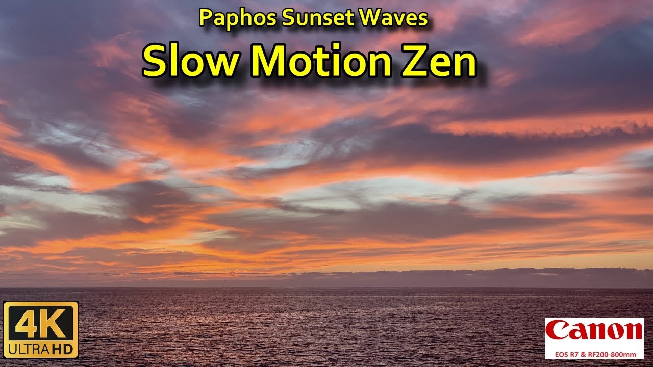 Paphos Sunset Waves: Slow Motion Zen
